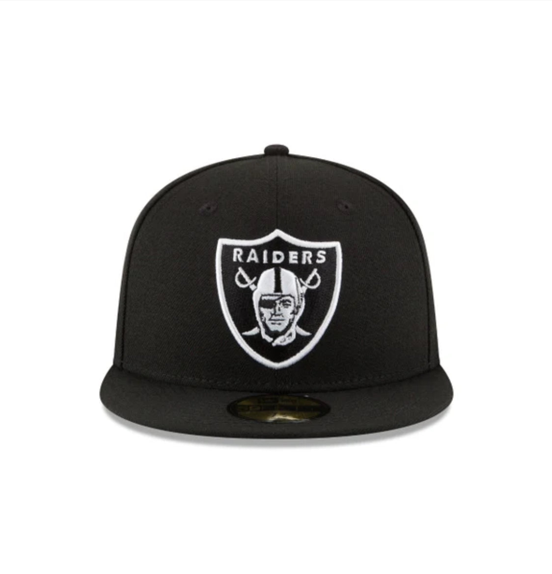 Raiders Black & White 59FIFTY Fitted