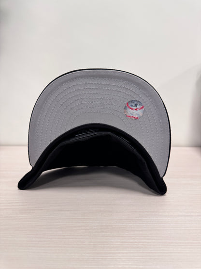 LA Dodgers Fitted Black/White Hat