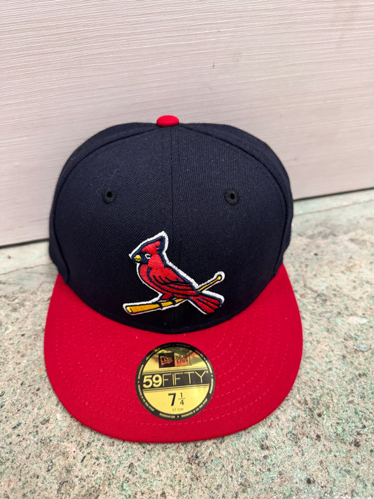 Men's St. Louis Cardinals New Era Navy/Red Alternate 2 Authentic Collection On-Field 59FIFTY Fitted Hat