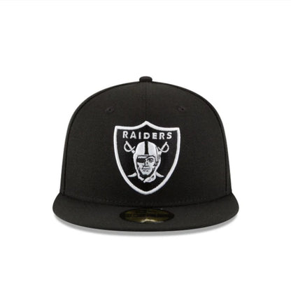 Raiders Black & White 59FIFTY Fitted