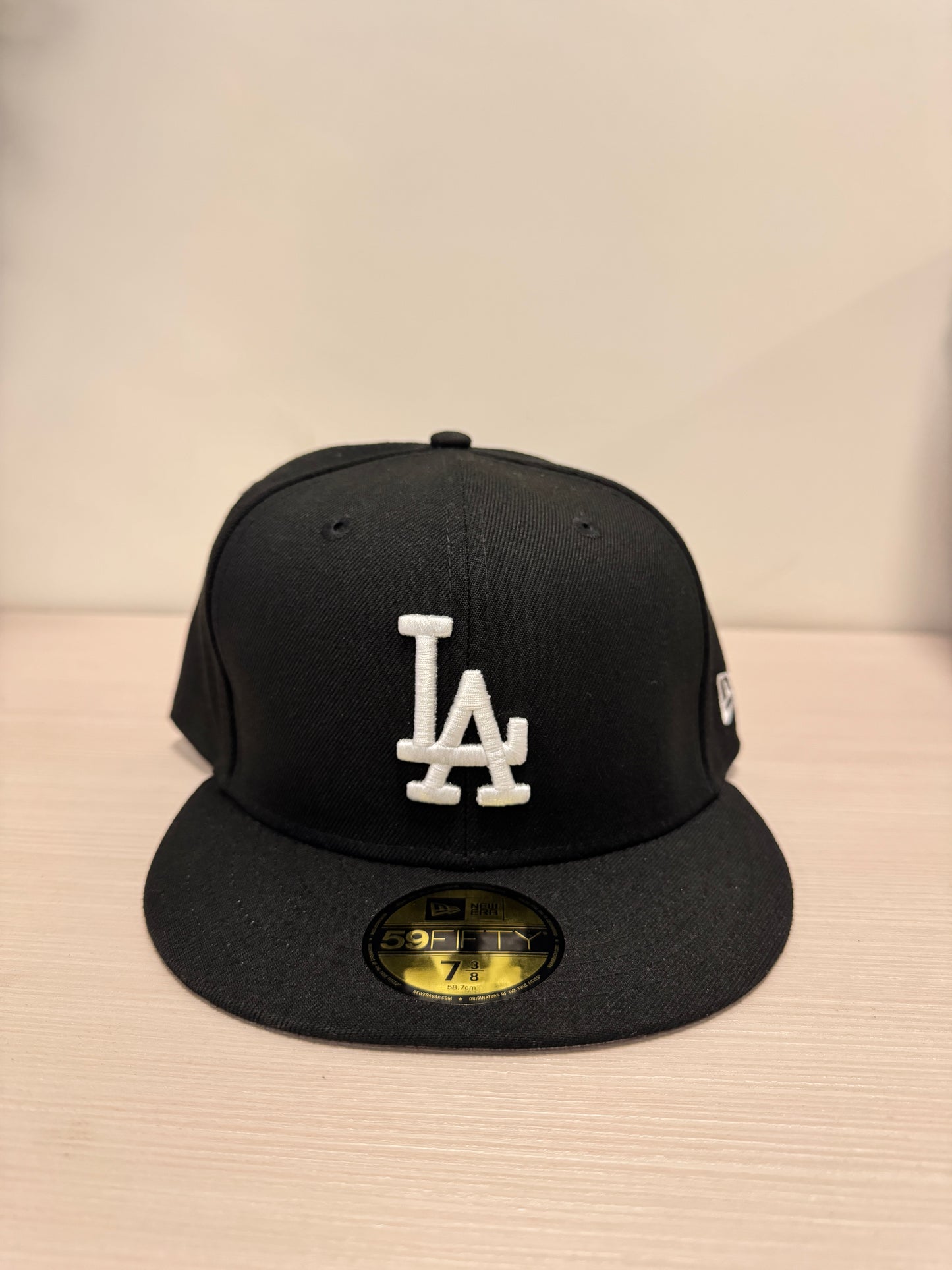LA Dodgers Fitted Black/White Hat