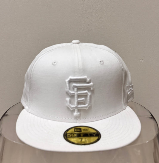 Giants White Fitted New Era Hat